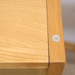 人気の無印良品(MUJI)のオーク材 ワイド・3段 スタッキングシェルフです！オープンタイプの万能棚。スリムなのでリビングなどのちょっとしたスペースや本棚としても活躍します♪の画像