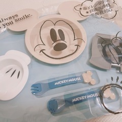 【未使用】ミッキー 食器セットの画像