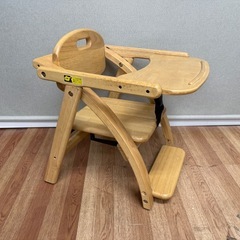 子供用折りたたみ椅子　木製の画像