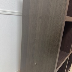 6マス カラーボックス（ダークブラウン）の画像