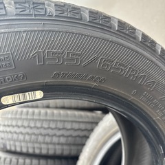 中古スタッドレスタイヤ　155/65r14 2017年製　GOODYEAR アイスナビ6　組換え込の金額です！軽自動車全般にの画像