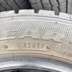 中古スタッドレスタイヤ　155/65r14 2017年製　GOODYEAR アイスナビ6　組換え込の金額です！軽自動車全般にの画像
