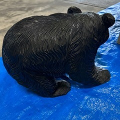 木彫りの熊の画像