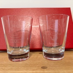 【美品】バカラ Baccarat ペアグラス ママ＆パパ　希少　レアの画像