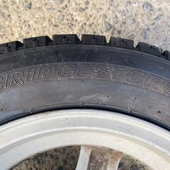 ④ 155/65R13 東北6県無料配送対応‼️爆安‼️最終値下げ‼️超超超バリ溝❗ 国産ブリジストン VRX ❗ アルミ付き 国産 タイヤ !!　スタッドレス　軽自動　軽トラの画像