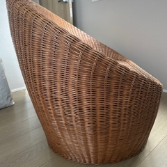 天然藤 二人掛けそふぁソファの画像