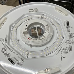 I2510-092 ドウシシャ PortTech LEDシーリングライト 6畳まで用 PTD-X06D 点灯確認済み リモコン付き 中古の画像