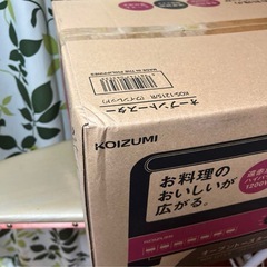 【新品未使用】コイズミ オーブントースター 1200W 無段階温度調節 15分タイマー 3枚焼き レッド KOS-1215/Rの画像