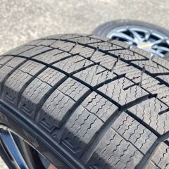 ④ 165/65R14 東北6県無料配送対応‼️爆安‼️最終値下げ‼️超超超バリ溝❗ 国産ダンロップ WM03❗ アルミ付き 国産 タイヤ !!　スタッドレスの画像