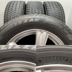 【BS BLIZZAK VRX3 205/60R16】スタッドレス【VIOLENTO 16インチ 6.5J5HPCD114.3+38】22年製 トヨタ純正ナット必須 90ヴォクシー等(KTI452)クレジットカード QRコード決済可能の画像