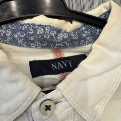 navy 薄手　シャツの画像