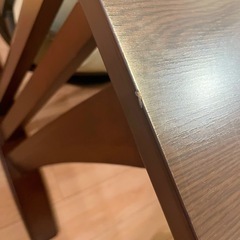 ニトリ　ダイニングセット150cm幅　 ダイニングチェア　ソファー回転チェアの画像