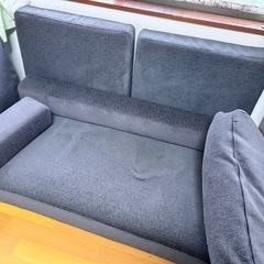 【無料】ソファー　内側部分のみ　クッション8個セット　滋賀県守山市でも引き取り可の画像