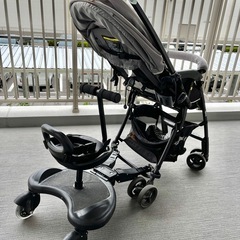 【2人育児に便利】ベビーカーステップ｜使用10回程度の画像