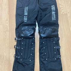 YELLOW CORN イエローコーン　ライディングパンツ　サイズLL 中古品　中綿入り　オーバーパンツとしても使用可能！の画像