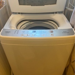 AQUA 洗濯機 6.0kg AQW-S6M-S6Mの画像