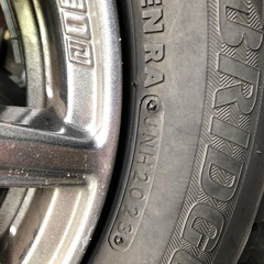 スタッドレスタイヤ145/80 R12　ホイール4本セット　23年製ブリヂストンブリザックW300  軽トラ商用車 　の画像