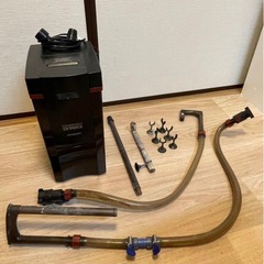 水槽　90cm ガラス水槽＋水槽台＋外部・上部フィルター＋LEDライト【フルセット】の画像