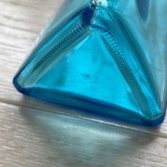 ヴィンテージガラス　 一輪挿し フラワーベース 花器 花瓶 青 ブルーの画像