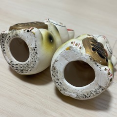 レトロ　招き猫　2体セットの画像