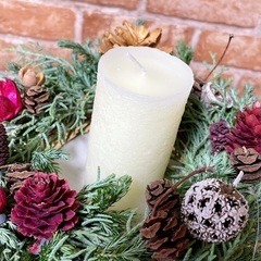 クリスマスキャンドルリース作りワークショップ11月、12月 - イベント