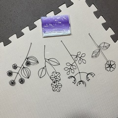 決まりました　⚪️ワイヤーお花のガーランドの画像