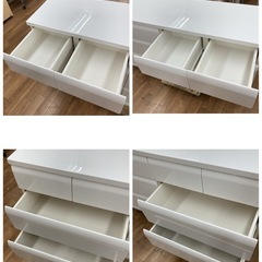 ジモティー限定価格！S383 ⭐ NITORI ニトリ ワイドローチェスト WISH150 幅約150cm USEDの画像