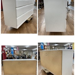 ジモティー限定価格！S383 ⭐ NITORI ニトリ ワイドローチェスト WISH150 幅約150cm USEDの画像