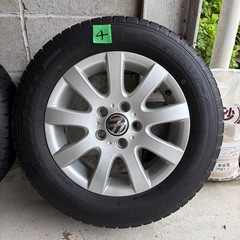 スタッドレス4本セット VW ゴルフ純正ホイール 15インチ 195/65R15の画像