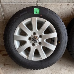 スタッドレス4本セット VW ゴルフ純正ホイール 15インチ 195/65R15の画像