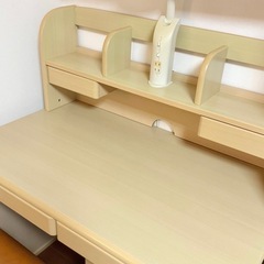ニトリ 勉強机セット ワゴン引出し&椅子付き  の画像