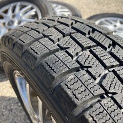 ④ 155/65R13 東北6県無料配送対応‼️爆安‼️最終値下げ‼️超超超バリ溝❗ 国産ダンロップ　ウィンターマックス❗ アルミ付き 国産 タイヤ !!　スタッドレス　軽自動　軽トラの画像