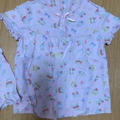 【子ども用品】110㎝半袖パジャマ　ピンクの画像