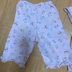 【子ども用品】110㎝半袖パジャマ　ピンクの画像