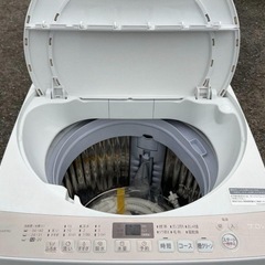 シャープ洗濯機　7kg Ag+イオンコートほぐし運転節水風乾燥機能付2019年製の画像