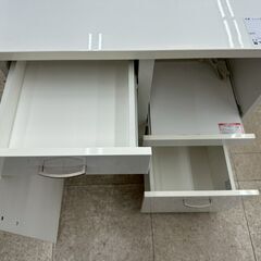 ★リユースのサカイ高崎店★TJ12959 (株)ニトリ レンジ台 黒白 H82.5×D40×W80 クリーニング済みの画像