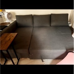 IKEA フリーヘーテン コーナーソファベッド 収納付き, の画像