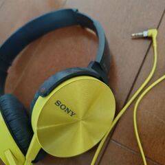 中古　ソニー SONY ヘッドホン MDR-XB450 : イエローの画像