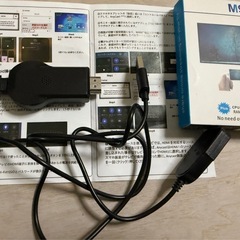 Nowoto HDMI ミラーキャスト ワイヤレス ミラーリング 4K/1080P 無線HDMI エニーキャスト テレビにスマホの画面を映す TV 日本語取説書付きの画像