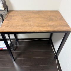 木目調パソコンデスク 80cm×50cmの画像