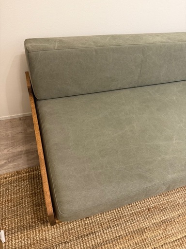 【美品】MOMO natural DAY SOFA 3P（オーク材/カバーリング仕様）