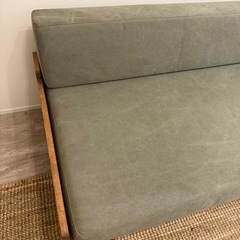 【美品】MOMO natural DAY SOFA 3P（オーク材/カバーリング仕様）の画像