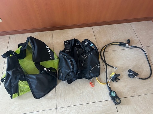 ダイビング　レギュレーターセットとBC