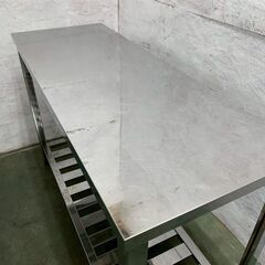 ステンレス製 作業台 厨房 厨房用品 W1200×D450×H800 店舗 店舗用品 飲食店 キッチン 業務用 台上作業台 A0555の画像