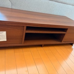 テレビ台　幅100センチ　ボックスタイプ　ダークオーク調の画像