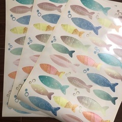 ウォールステッカー　魚 3枚の画像