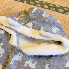 決まりました)50-70 アルパカ もこもこ ジャンプスーツ 靴下付きの画像