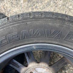 155/65R14 東北6県無料配送対応‼️爆安‼️最終値下げ‼️①❗ 国産グッドイヤー アイスナビ 6 ❗ アルミ付き 国産 タイヤ !!　スタッドレスの画像