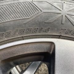 155/65R14 東北6県無料配送対応‼️爆安‼️最終値下げ‼️①❗ 国産グッドイヤー アイスナビ 6 ❗ アルミ付き 国産 タイヤ !!　スタッドレスの画像