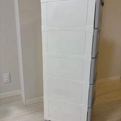 衣装ケース　5段　10/15あたりまでのあたりまでの早めの取引希望しますの画像